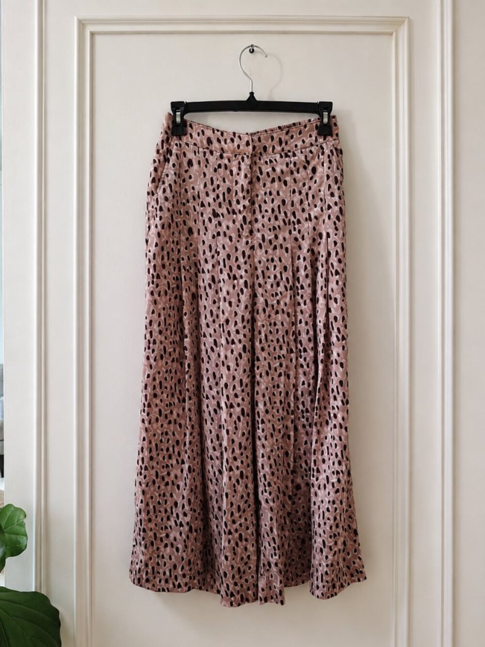 Anthropologie Pleated Wide Leg Printed Culotte Pants – XS – Excellent Condition